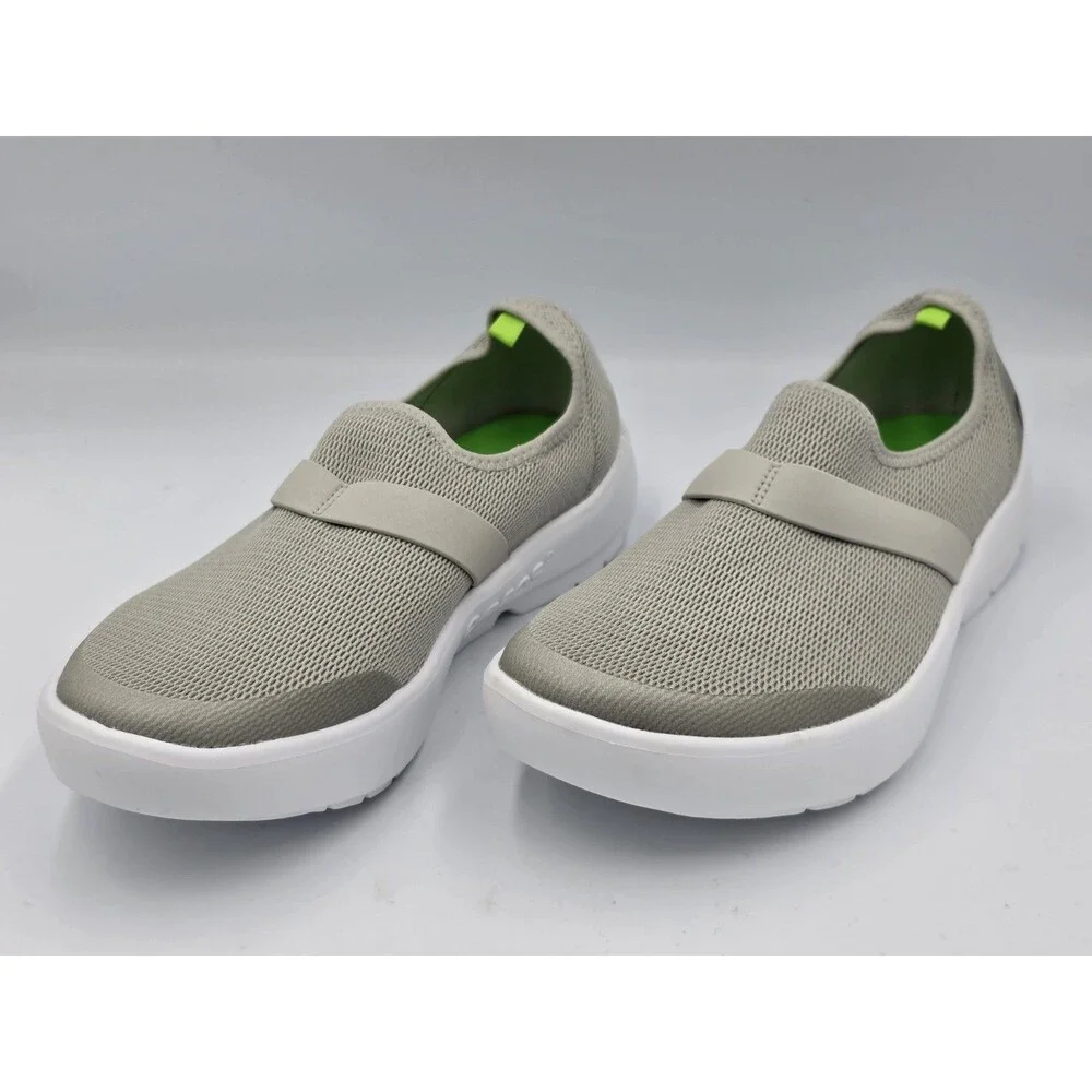 OOFOS OOmg Unisex Shoes Womens 9 Low Gray Mesh Slip On Recovery Comfort Slip On